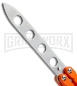 Bear OPS Bear Song II Orange Balisong Butterfly Knife - Satin Plain -Kershaw Shop bear ops b 201 or4 p 35005 cm blank large