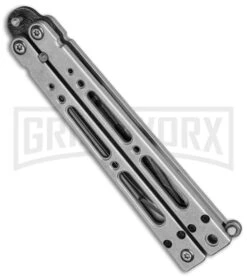 Bear OPS Bear Song IV Balisong Butterfly Knife - Damascus Plain -Kershaw Shop bear ops b 400 ld 36003 side cm large