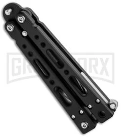 Bear OPS Small Bear-Song IV Black Butterfly Knife - Black Plain -Kershaw Shop bear ops b 450 aibl b side cm large