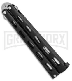 Bear & Son 114 & 114TR Black Butterfly Knife 2-Pack -Kershaw Shop bear son 2 pack butterfly special black 114 114TR BHQ 50066 er knife side large