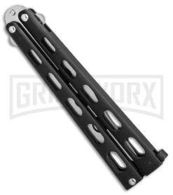 Bear & Son 114 & 114TR Black Butterfly Knife 2-Pack -Kershaw Shop bear son 2 pack butterfly special black 114 114TR BHQ 50066 er trainer side large