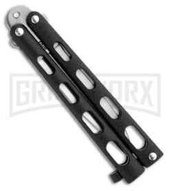 Bear And Son Knives 113 Silver Vein Small Balisong Butterfly Knife - Satin Plain -Kershaw Shop bear son cutlery 4 black butterfly 113b back large