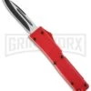 Firecracker Mini Red D/A OTF Automatic Knife - Black Plain 4TH18 -Kershaw Shop blade play otf t279931 2 large