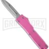 Firecracker Mini Pink D/A OTF Automatic Knife - Bead Blast Plain -Kershaw Shop blade play otf t279931 5 large