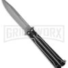 Tacit Pocket Butterfly Flipper Knife W/ ABS Holder (4" Bead Blast Plain) -Kershaw Shop bladeplay butterfly gbs46 large