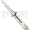 Italia 8" Leverlock Pearlex Automatic Knife - Bayonet 4TH18
