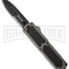 Titan Gray D/A OTF Automatic Knife - Dagger Black Serr -Kershaw Shop bladeplay titan otf serr dagger black grey large