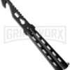 Monarch Strap Cutter Balisong Butterfly Knife Trainer - Black Plain