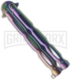 Rainbow Ransom Balisong Butterfly Knife - Spectrum Plain -Kershaw Shop bp spectrum wg838 back large