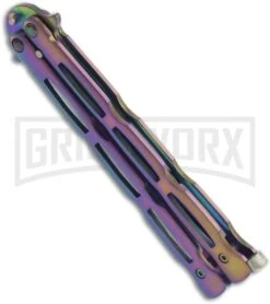 Rainbow Ransom Balisong Butterfly Knife - Spectrum Plain -Kershaw Shop bp spectrum wg838 side large