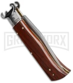 AGA Campolin Cocobolo Shot Shell Puller Calibro Humpback Auto Knife - Polish -Kershaw Shop cocobolo callbro humpback side jm large