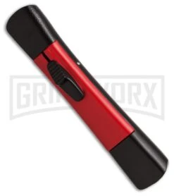 AKC Concord Black/Red OTF Automatic Knife - Flat Grind Black Plain -Kershaw Shop conc black red single black side large