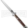 Frank B. 11" Italian Stiletto Cocobolo Wood Automatic Knife - Flat Grind -Kershaw Shop frank b 11in coco flat cm large