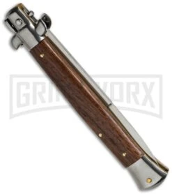 Frank B. 11" Italian Stiletto Cocobolo Wood Automatic Knife - Bayonet -Kershaw Shop frank b 11in cocobolo stiletto bayo side cm large