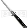 Frank Beltrame 9" Italian Stiletto Black Automatic Knife - Kris -Kershaw Shop frank b 9in black acrylic stilleto large