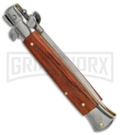 Frank B. 9" Italian Stiletto Cocobolo Wood Automatic Knife - Dagger -Kershaw Shop frank b 9in cocobolo dagger BP 18827 er side large