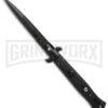 Frank B. 9" Italian Tactical Stiletto Black Automatic Knife - Bayonet -Kershaw Shop frank b 9in tactical bk 7 large