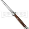 Frank B 11" Stiletto Snakewood Automatic Knife - Bayonet -Kershaw Shop frank b snakewood 11in stiletto bayo cm large