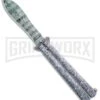 Chalkhill Balisong Black Butterfly Knife - Spear Point Pattern Finished -Kershaw Shop green white painted balisong butterfly knife GX 37634 td large