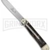 Hubertus 9.25" Classic Lever Lock Buffalo Horn Automatic Knife - Satin Plain -Kershaw Shop hubertus classic lever buffalo cm large