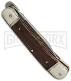 Hubertus 7" Medium Lever Lock Rosewood Automatic Knife - Satin Plain -Kershaw Shop hubertus medium lever rosewood side cm large