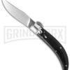 Lepre 9" Ebony Wood Sicilian Picklock Automatic Knife - Satin Plain -Kershaw Shop lepre ebony cm large
