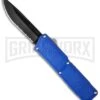 Lightning Blue D/A OTF Automatic Knife - Black Serr -Kershaw Shop lightning blue black serr cm large