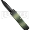 Lightning Camo D/A OTF Automatic Knife - Black Dagger -Kershaw Shop lightning camo black dagger plain dl large