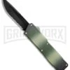 Lightning Camo D/A OTF Automatic Knife - Black Serr -Kershaw Shop lightning camo black serr dl large