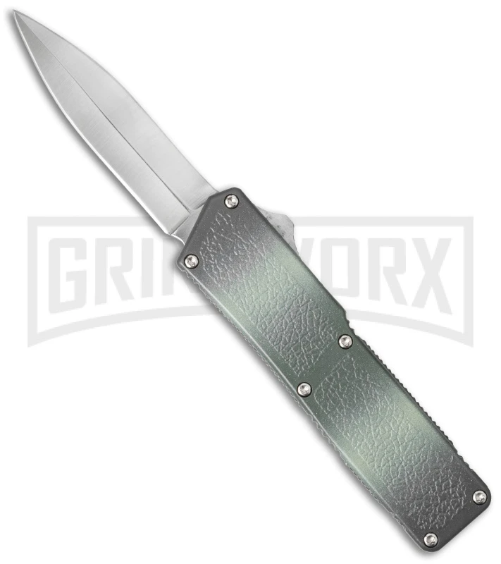 Lightning Camo D/A OTF Automatic Knife - Satin Dagger 3 Lightning Camo D/A OTF Automatic Knife - Satin Dagger