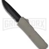 Lightning Gray D/A OTF Automatic Knife - Black Serr