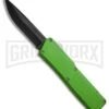 Lightning Zombie Edition Green D/A OTF Automatic Knife - Black Plain -Kershaw Shop lightning plain green black large