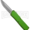 Lightning Zombie Edition Green D/A OTF Automatic Knife - Satin Plain -Kershaw Shop lightning plain green black satin large