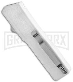 Lightning White D/A OTF Automatic Knife - Black Plain -Kershaw Shop lightning white black plain side large