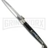 A.G.A. Campolin 12" Dark Horn Sicilian RIng Pull Automatic Knife - Bayonet -Kershaw Shop ltd sicilian ring dark bayo large