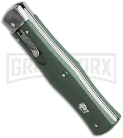 Mikov 241 Predator ABS Green Automatic Leverlock Knife - Satin Plain -Kershaw Shop mikov green bottom cm large