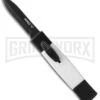 AKC Minion Concord Black/White OTF Automatic Knife - Dagger Black 1 AKC Minion Concord Black/White OTF Automatic Knife - Dagger Black -Kershaw Shop minion black white black dagger jm large
