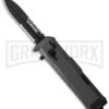 Schrade SCHOTF8BS Viper OTF Black Aluminum Assisted Knife - Black Serr -Kershaw Shop schrade schotf8bs cm large