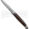 SKM 9.5" Cocobolo Fancy Lever Lock Automatic Stiletto Knife - Satin Bayo