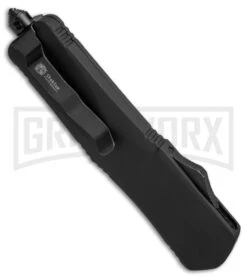 Spartan Dagger D/A OTF Automatic Knife - Black Plain -Kershaw Shop spartan wns it m1 cm side large