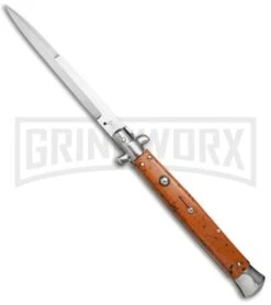 SKM 13" Italian Stiletto Imitation Coral Automatic Knife - Bayonet