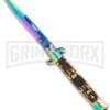 Anomaly 9" Stiletto Style Automatic Knife Sim Stag Handle - Spectrum Plain 1 Anomaly 9" Stiletto Style Automatic Knife Sim Stag Handle - Spectrum Plain -Kershaw Shop stiletto milano 9 a150fr large