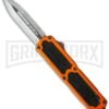 Titan Orange D/A OTF Automatic Knife - Dagger Satin Plain