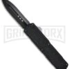 Titan Black D/A OTF Automatic Knife - Dagger Black Plain -Kershaw Shop titan otf black automatic new large