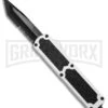 Titan White D/A OTF Automatic Knife - Tanto Black Serr -Kershaw Shop titan white tanto black serr BP 18458 er large